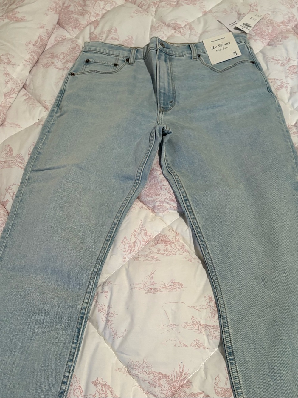 Abercrombie & Fitch Light Blue Straight Leg Jeans